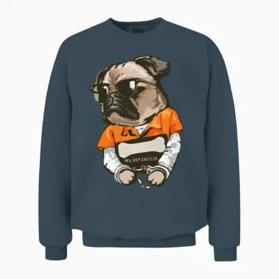 Prison Dog Imma Bad Dog... Unisex Sweatshirt - Dark Heather