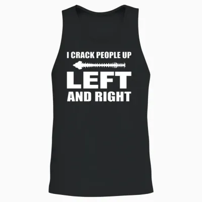 Funny Chiropractor Reflexologist Unisex Tank Top - Black