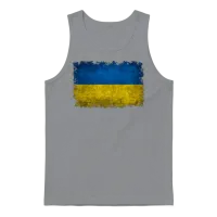 Flag of Ukraine Unisex Tank Top - Sport Grey – 1