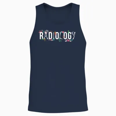 Radiology Technologist Flowers Rad Tech Unisex Tank Top - Navy