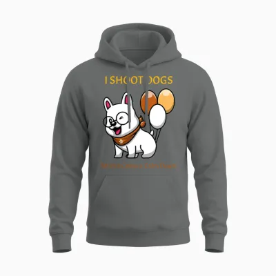 I Shoot Dogs — Dog Photographer Unisex Hoodie - Graphite Heather
