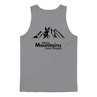 More Mountains Less People Hiking Unisex Tank Top - Sport Grey – 1