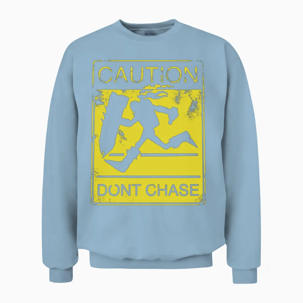 Singed - Caution Don't Chase T-Shirt for Lol Ga Unisex Sweatshirt in Light Blue
