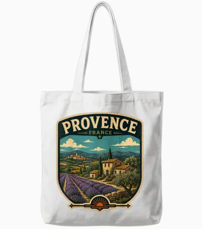 Provence France Voyage En Famille Vacances Provence Tote Bags - White