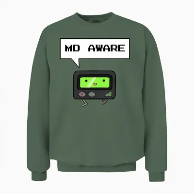 Md Aware Unisex Sweatshirt - Military Green