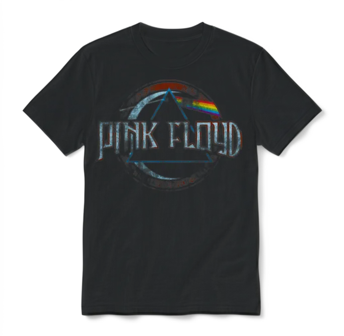 Pink Floyd Prism Logo Unisex T-Shirt - Black – 2