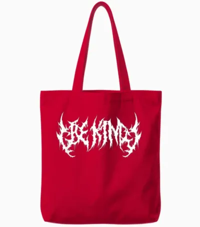 Sei Nett. Death Metal, Extreme Black-Metal-Band. Lustig Ironisch Tote Bags - Red