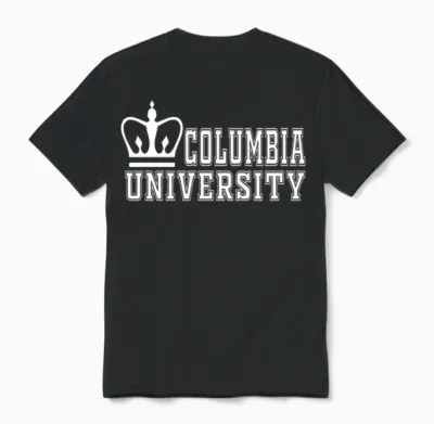 Columbia University Unisex T-Shirt - Black