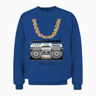Old School Box and Chain Unisex Sweatshirt - Royal