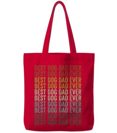 Best Dog Dad Ever Siberian Husky Dog Dog Lover Dad Tote Bags - Red