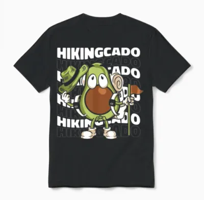Hiking Trails Outdoor Hike Hiker Unisex T-Shirt - Black
