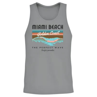 Retro Miami Beach Unisex Tank Top - Sport Grey