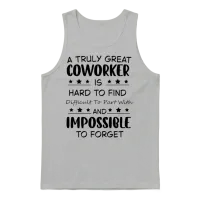 Coworker Colleauge Office Saying Farewel Gift Unisex Tank Top - Ash – 1