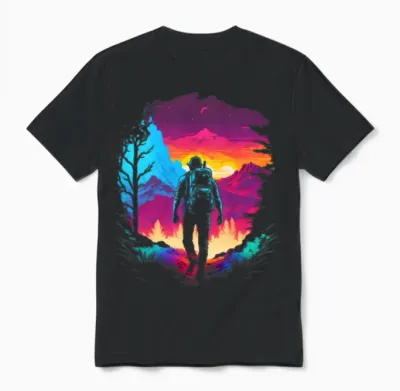 Hiking Unisex T-Shirt - Black