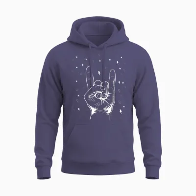 Heavy Metal Geschenke Männer Damen Hard Rock Festival Teufel Unisex Hoodie - Heather Sport Dark Navy