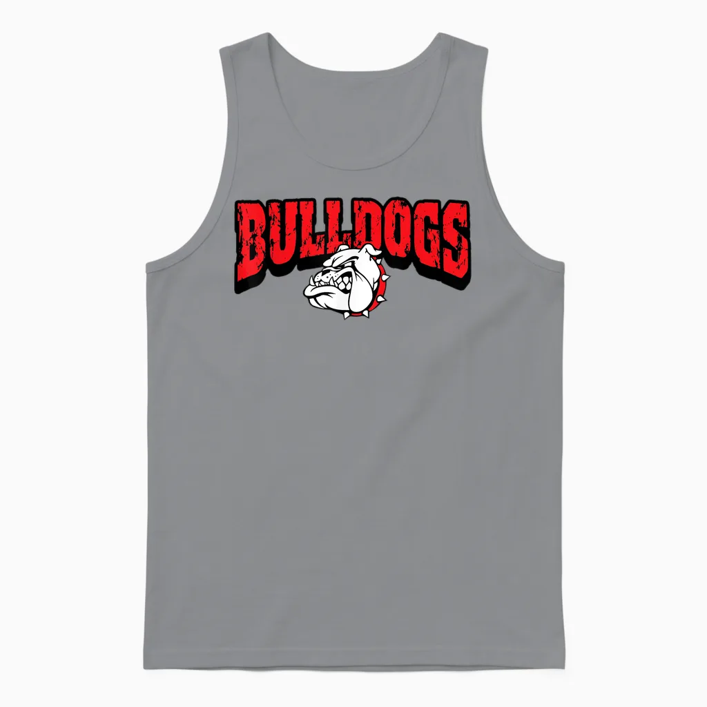 Bulldogs Back to School Spirit R Unisex Tank Top in Sport Grey