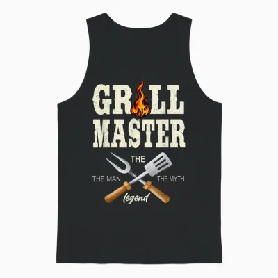 Grill Master Grillen the Man the Myth Legend Grillmeister Unisex Tank Top - Black