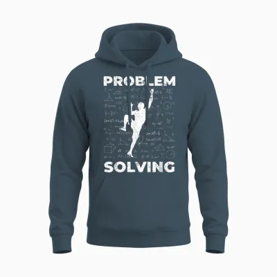 Climbing Gift for Climbing Bolder Boulder T-Shirt, Black, S Unisex Hoodie - Dark Heather