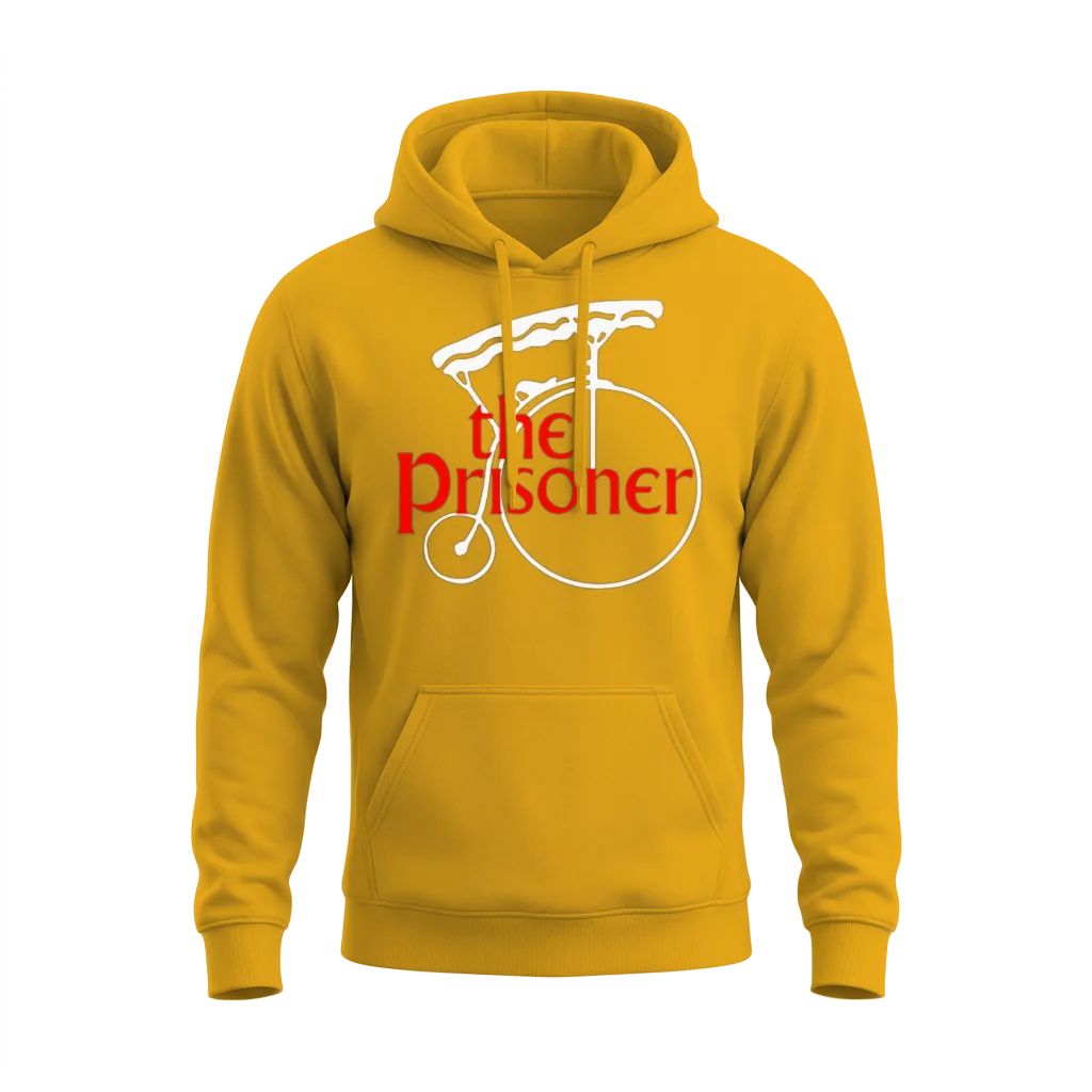 The Prisoner Number 6 Penny Farthing Unisex Hoodie - Gold