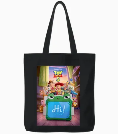 Disney and Pixar's Toy Story 5 Lilypad Hi Let's Play Tote Bags - Black