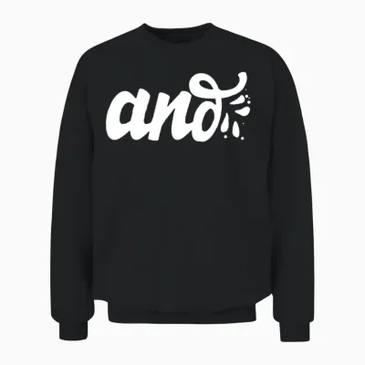 And Only Typography Funny Unisex Sweatshirt - Black