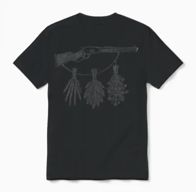 Lever Action Botanicals Unisex T-Shirt - Black