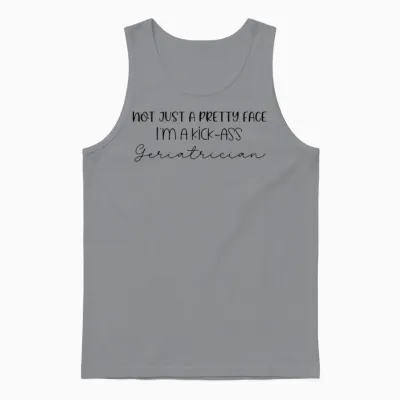 Funny Gift Idea for Geriatrician. Unisex Tank Top - Sport Grey