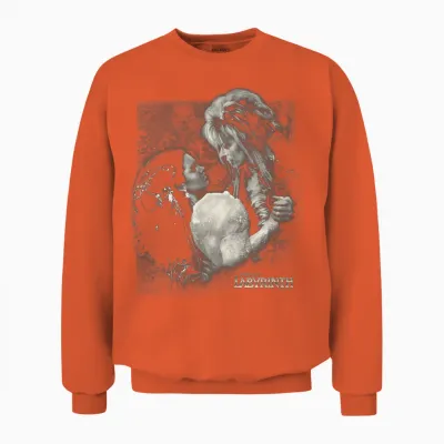 Labyrinth Official Licensed T-Shirt - Adult, Unisex-Adults, Unisex-Kids, Female - Black - Short Sleeve - Crew Neck - Slim Fit - Modern - Dance - Fantasy - Small Unisex Sweatshirt - Orange