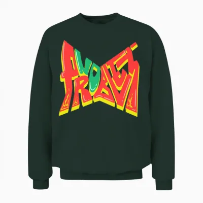 No Problem Graffiti Unisex Sweatshirt - Forest