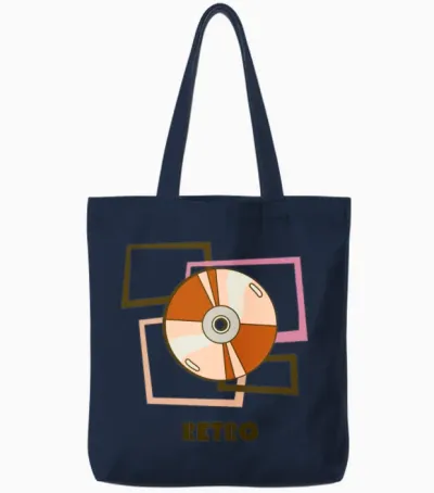 Retro Tote Bags - Navy
