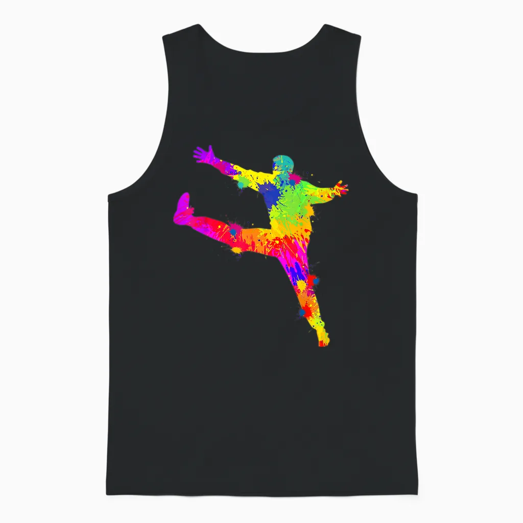 Handball Goalkeeper Handballer Men Children Boys T-Shirt, Black, S Unisex Tank Top in Black