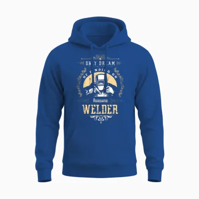 Welder Mans Unisex Hoodie - Royal