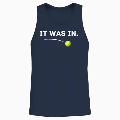 Tennis - It Was In! Lustiges Tennis Unisex Tank Top - Navy