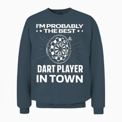 Darting Darts Funny Unisex Sweatshirt - Dark Heather