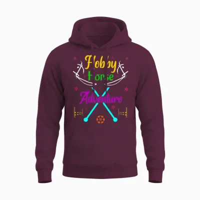 Hobby Horse Hobby Horse Adventure Unisex Hoodie - Maroon