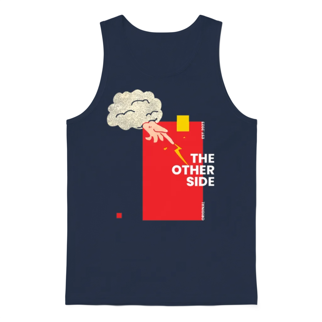 Strike of Light - the Other Side Unisex Tank Top - Navy