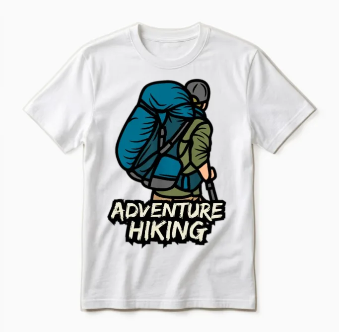 Adventure Hiking & Outdoors Unisex T-Shirt in White