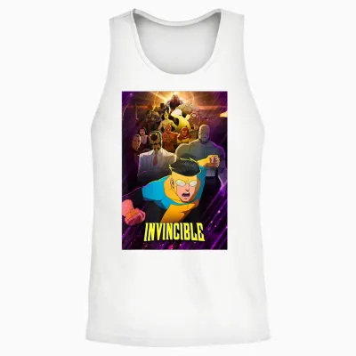 Invincible Guardians of the Globe vs Machine Head Unisex Tank Top - White