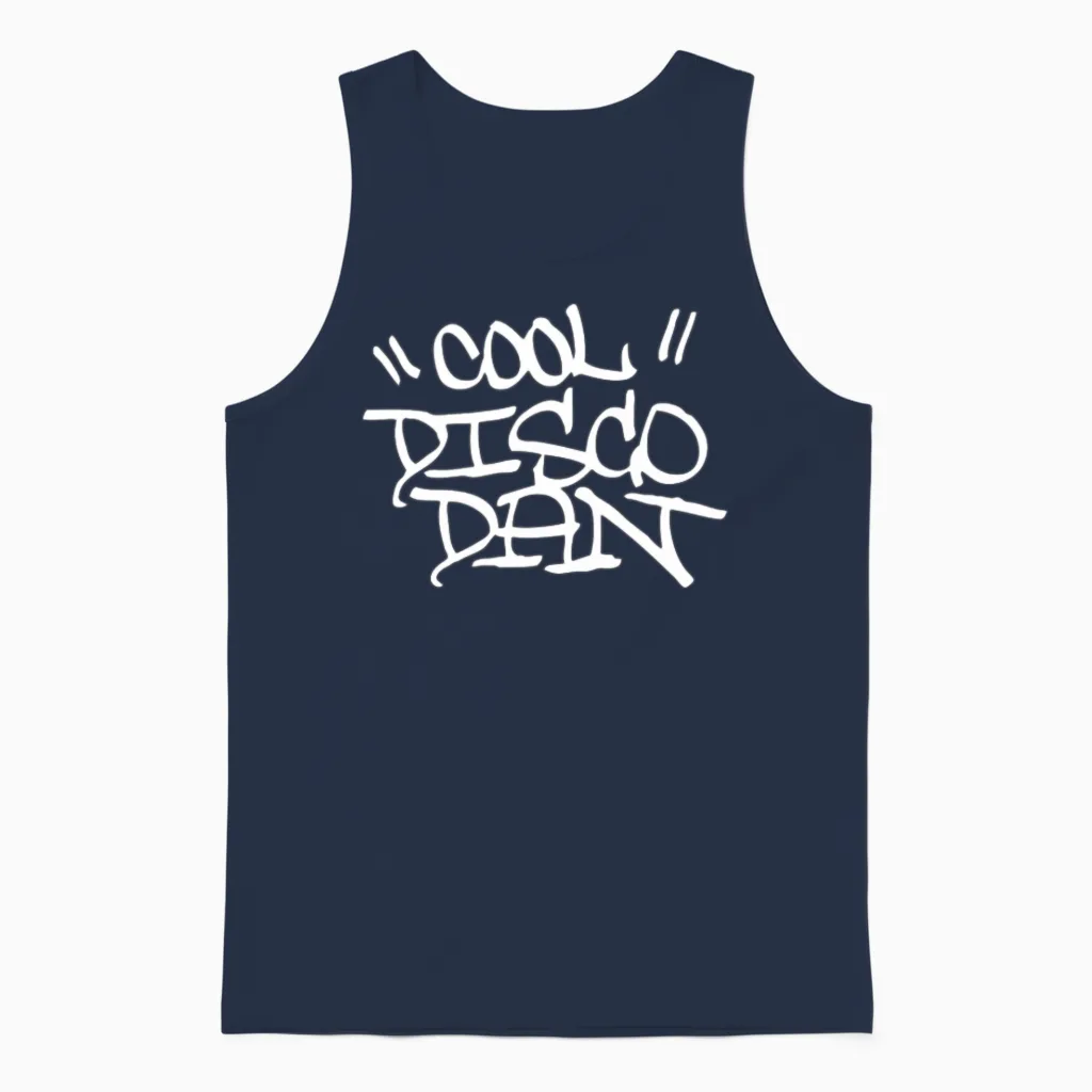 Cool Disco Dan Unisex Tank Top in Navy
