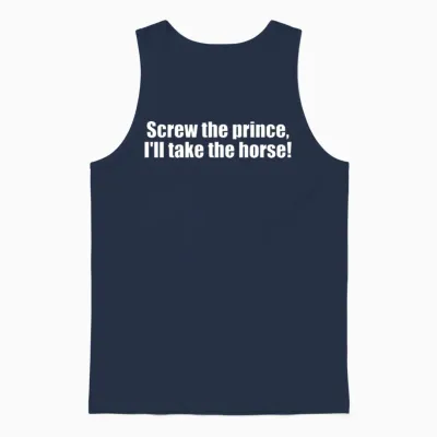 Horse Quote/ Saying Unisex Tank Top - Navy