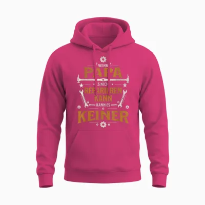 Wenn Papa Es Nicht Reparieren Kann Lustiges Handwerker Papa Unisex Hoodie - Heliconia