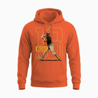 Manny Machado | San Diego Baseball Mlb Players | Mlbmac4055 Unisex Hoodie - Orange