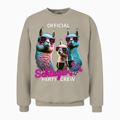 Party Hase Outfits Für Party Und Kneipentour Official Schlager Party Crew Unisex Sweatshirt - Sand
