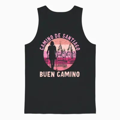 Buen Camino De Santiago De Compostela Jakobsweg Unisex Tank Top - Black