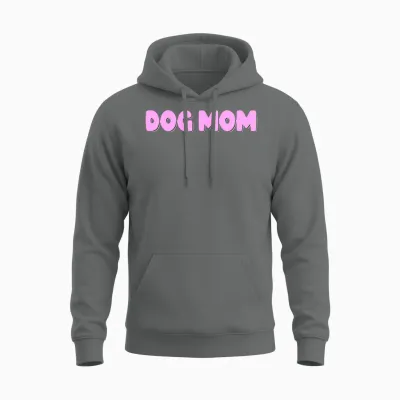 Dog Mom Unisex Hoodie - Graphite Heather