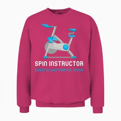 Spin Instructor Unisex Sweatshirt - Heliconia