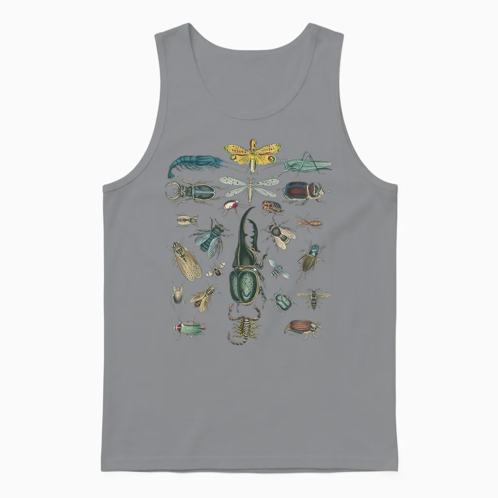 Entomologist Entomology Insects Vintage Unisex Tank Top in Sport Grey