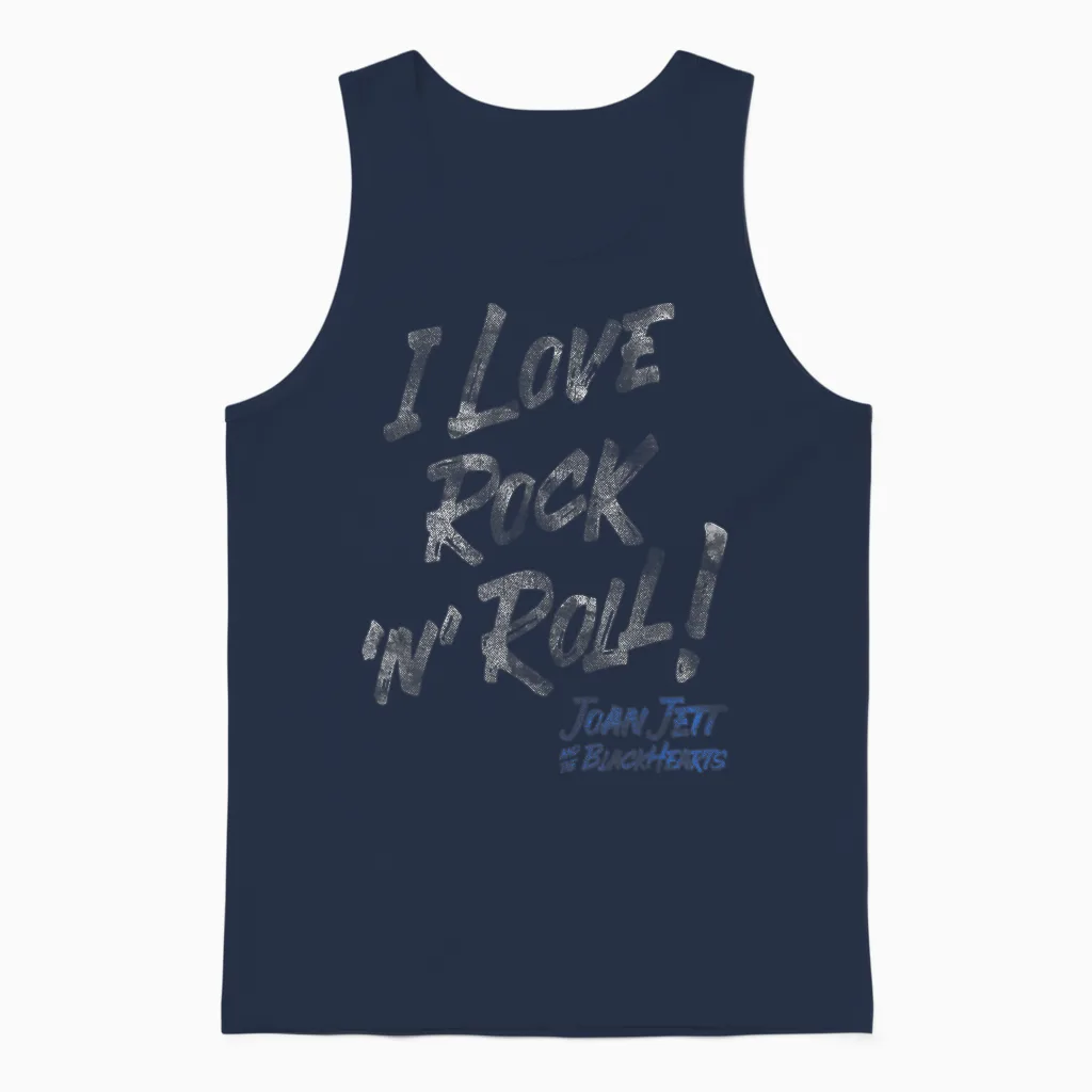 Joan Jett Et Les Blackhearts - J'adore Le Rock 'n' Roll Unisex Tank Top in Navy