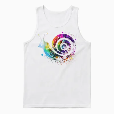 Schnecke Schnecken Lieblingstier Tier Lahme Schnecke Unisex Tank Top - White