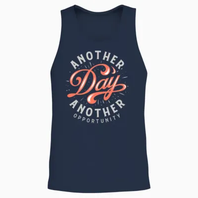 Another Day Another Opportunity Unisex Tank Top - Navy